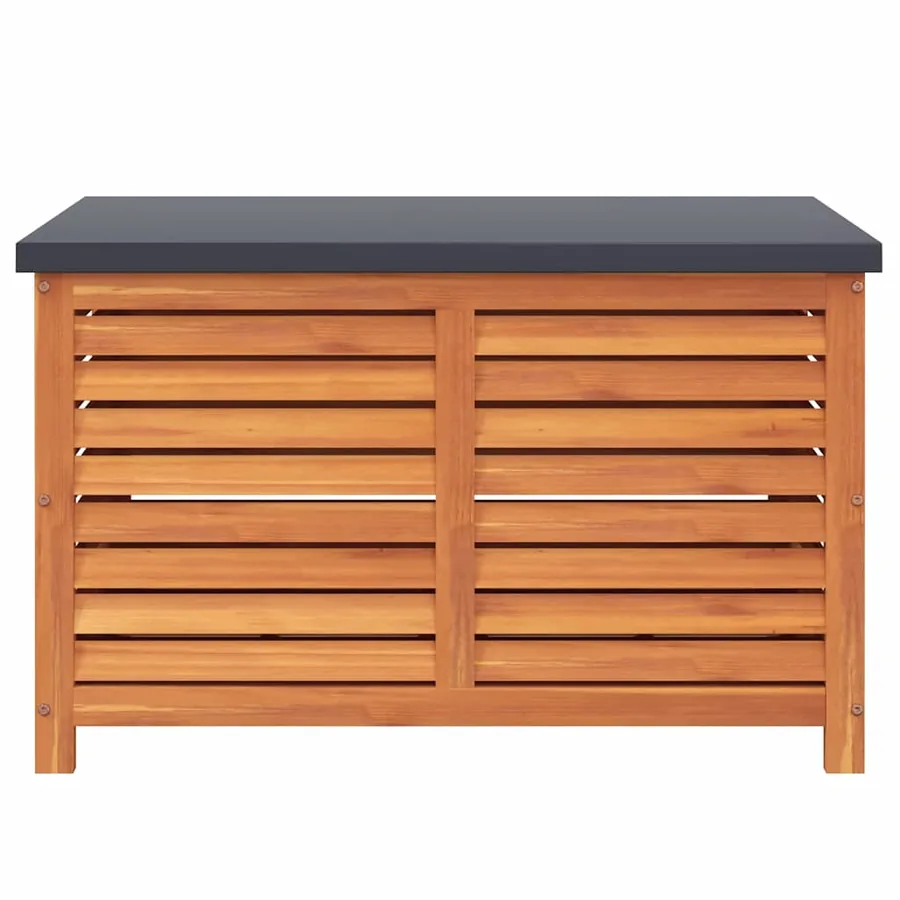 Boîte de rangement de jardin 90x48x55 cm bois d'eucalyptus - 4