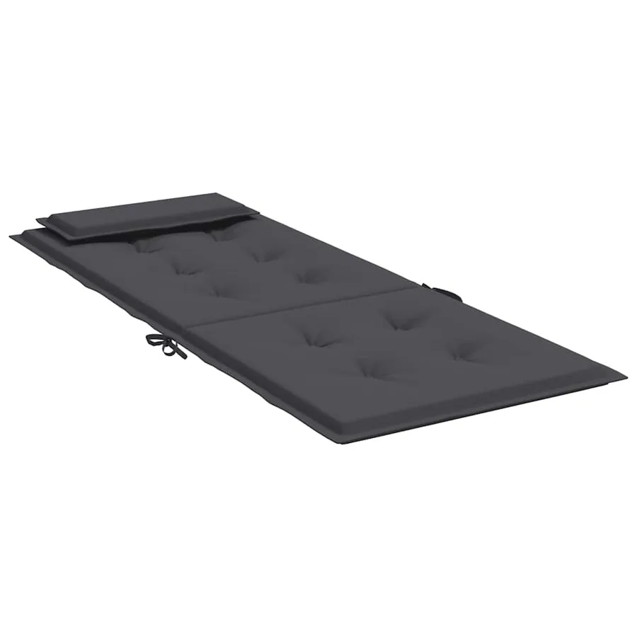 Coussins de chaise à dossier haut lot de 4 anthracite - 6