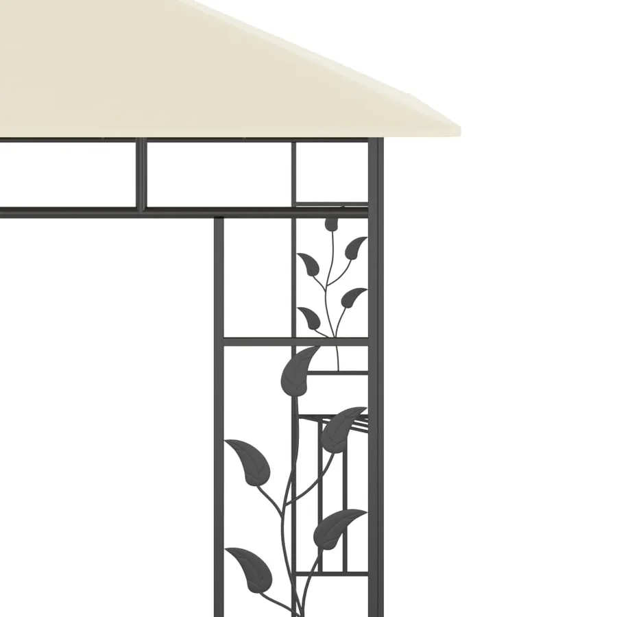Belvédère avec moustiquaire 3x3x2,73 m Crème 180 g/m² - 5