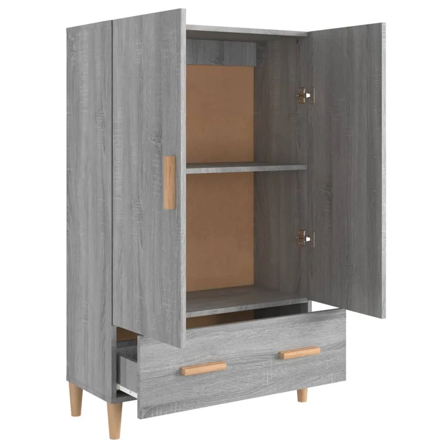 Buffet Sonoma gris 70x31x115 cm Bois d'ingénierie - 4