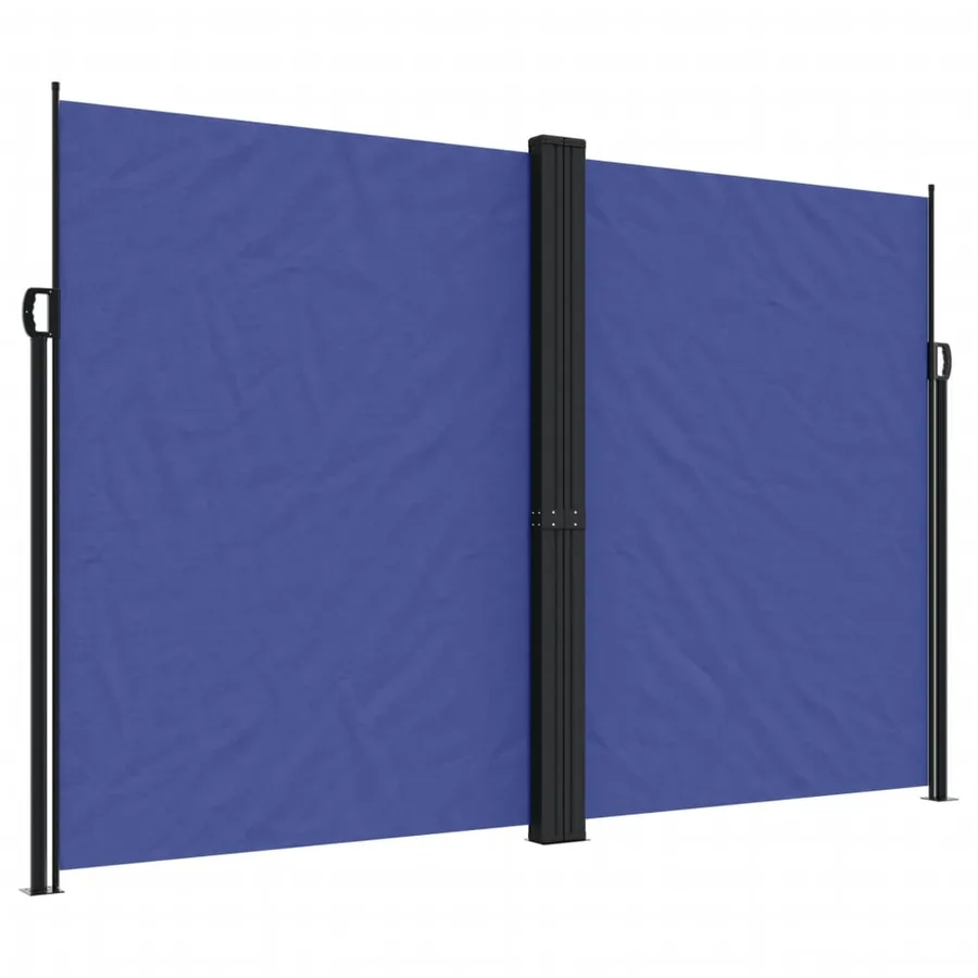Auvent latéral rétractable bleu 220x600 cm - 2