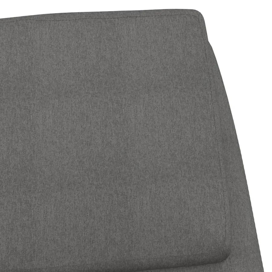 Chaise de relaxation Gris clair Tissu - 6