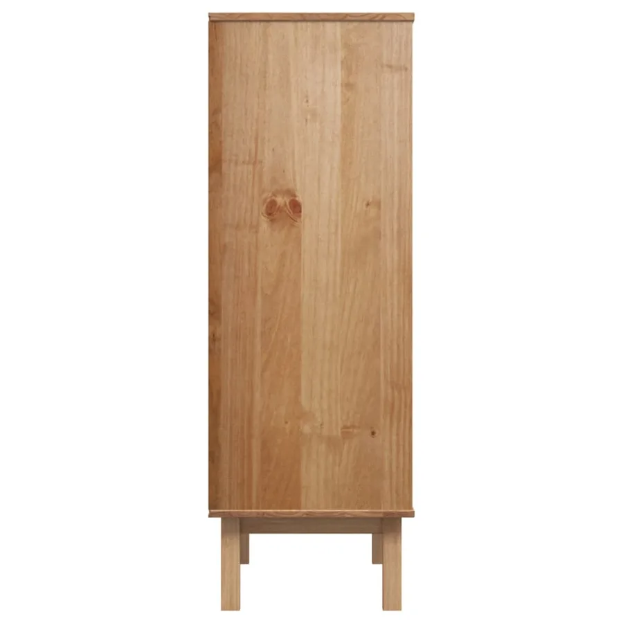 Buffet haut OTTA 85x43x125 cm bois massif de pin - 5