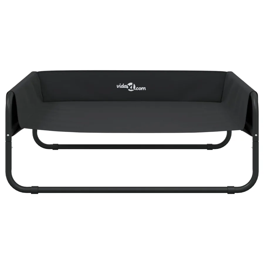 Lit surélevé pour chien anthracite tissu Oxford et acier - 5