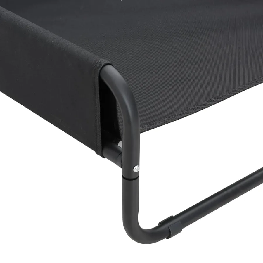 Lit surélevé pour chien anthracite tissu Oxford et acier - 8