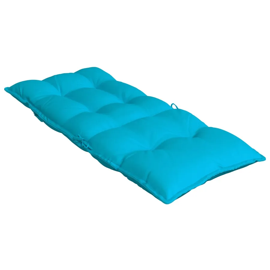 Coussins de chaise à dossier haut lot de 2 turquoise - 6