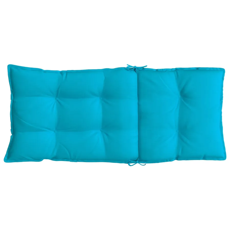 Coussins de chaise à dossier haut lot de 2 turquoise - 7