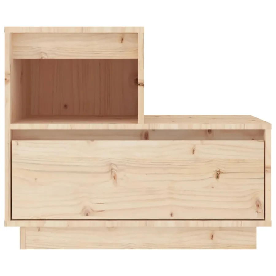 Tables de chevet 2 pcs Gris 60x34x51 cm Bois de pin solide - 6