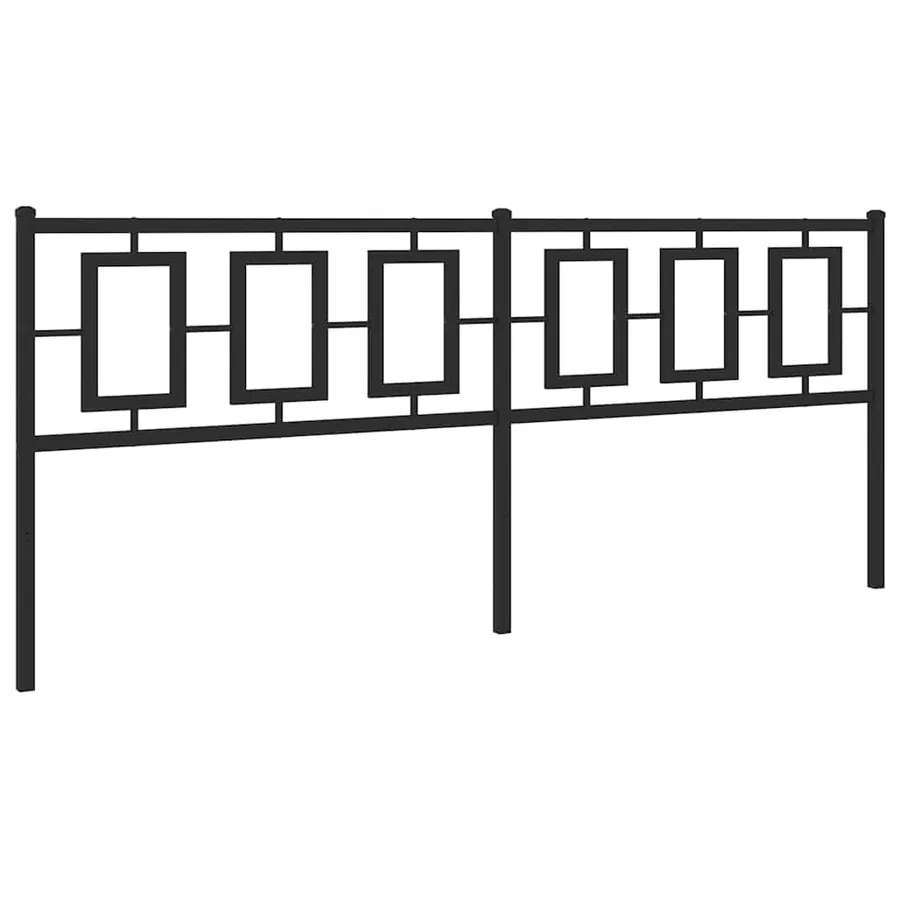 Tête de lit de remplacement métal noir 200 cm - 2