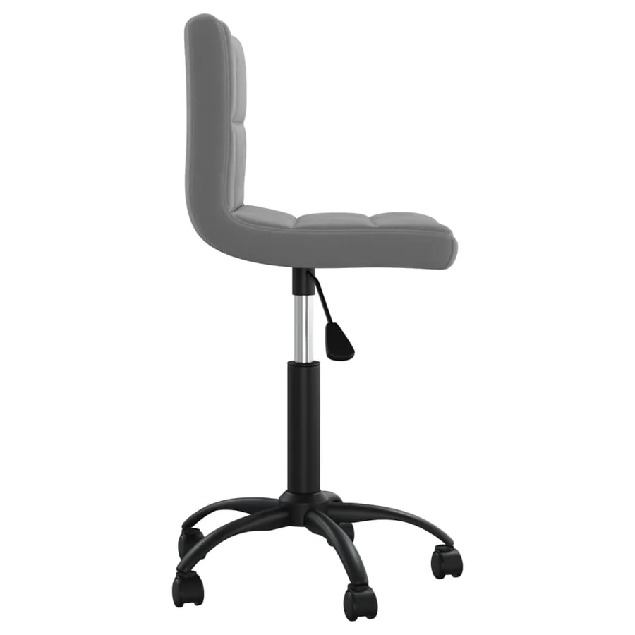 Chaise pivotante à manger Gris foncé Velours - 3