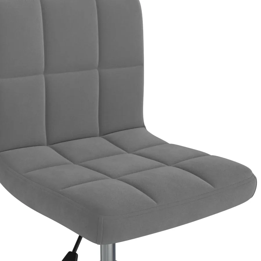 Chaise pivotante à manger Gris foncé Velours - 4