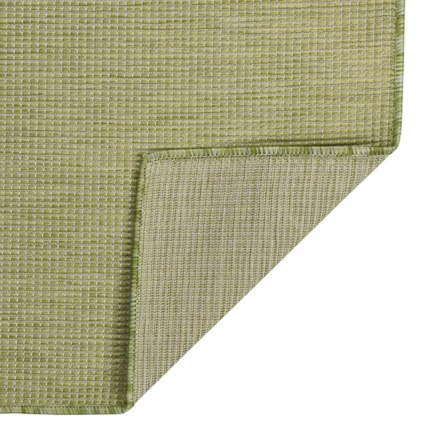 Tapis à tissage plat d'extérieur 80x150 cm Vert - 2
