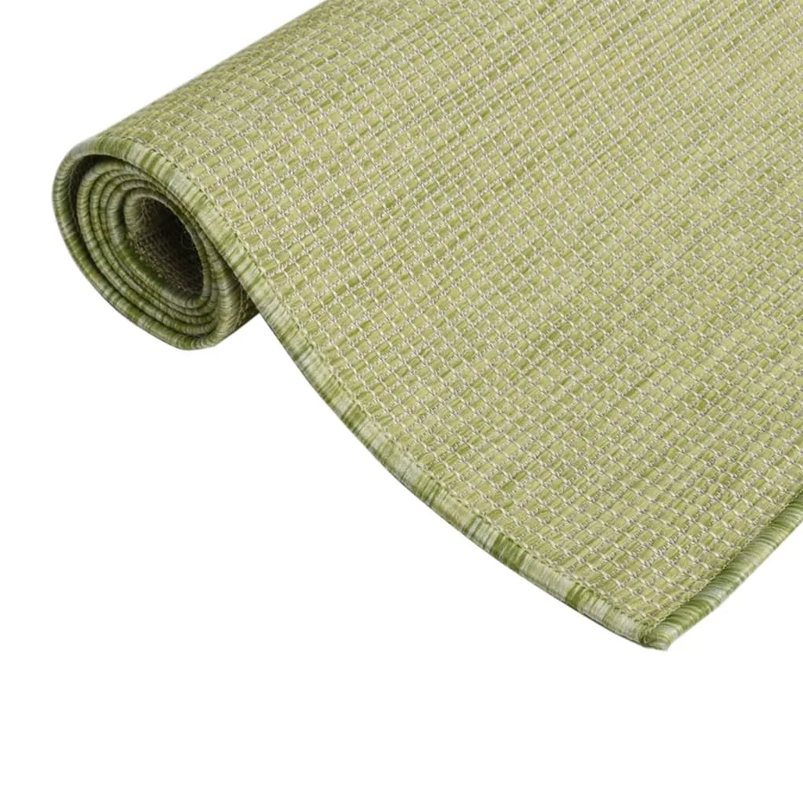 Tapis à tissage plat d'extérieur 80x150 cm Vert - 3