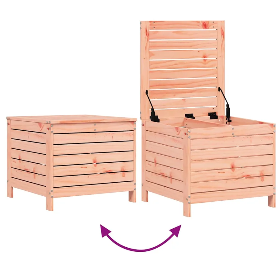 Repose-pied de jardin 62x63,5x53,5 cm bois massif de douglas - 7