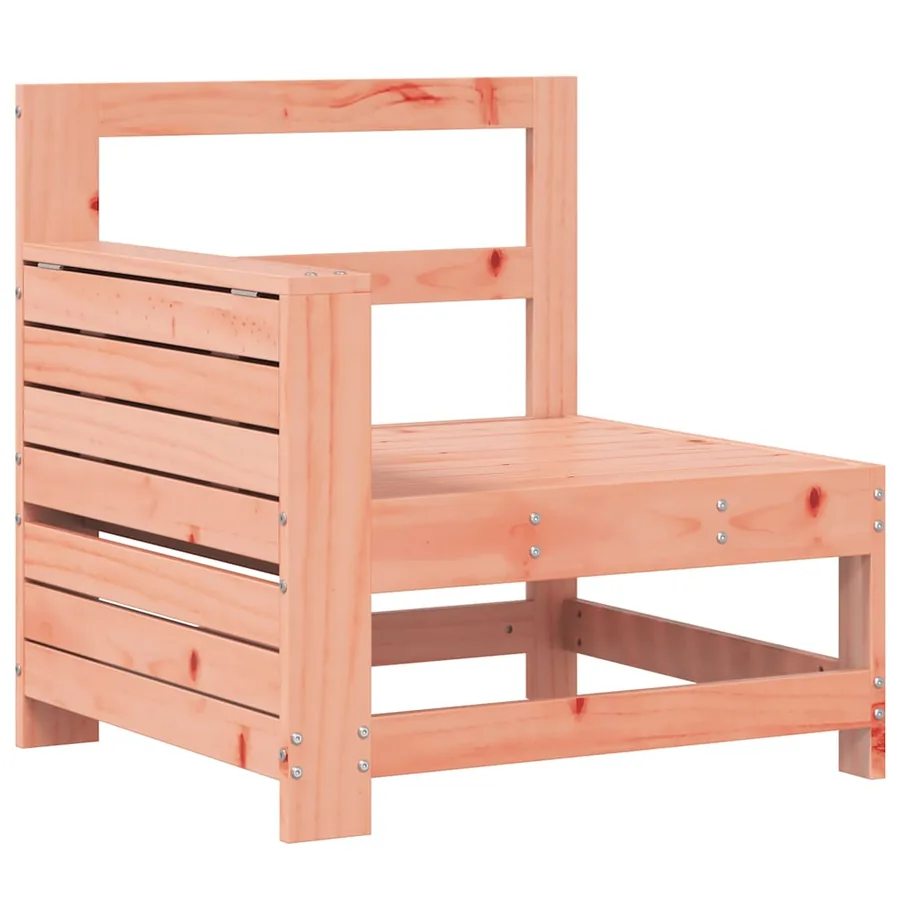 Canapé de jardin accoudoir avec table d'appoint massif douglas - 2