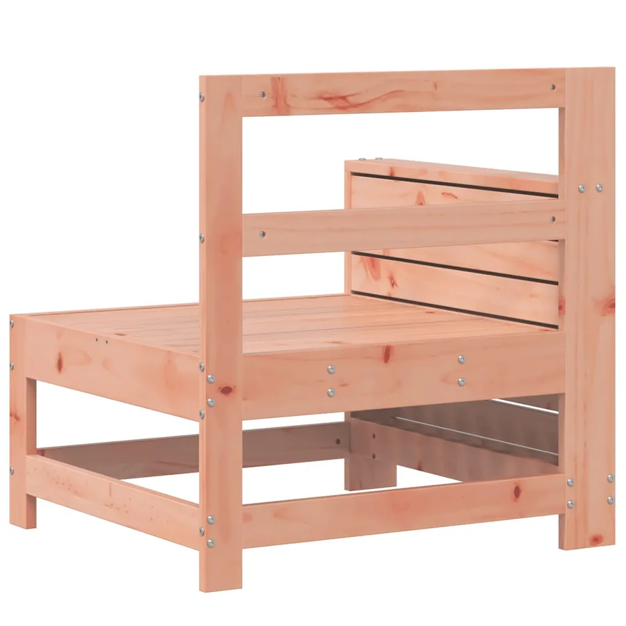 Canapé de jardin accoudoir avec table d'appoint massif douglas - 6