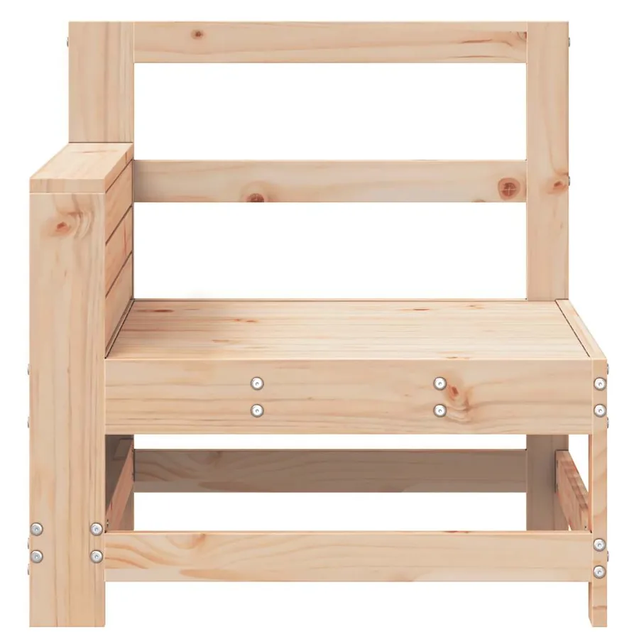 Canapé de jardin accoudoir 69x62x70,5 cm bois massif de pin - 4