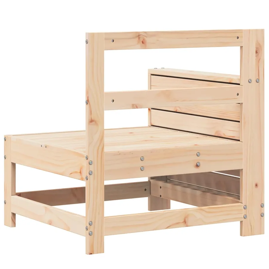 Canapé de jardin accoudoir 69x62x70,5 cm bois massif de pin - 6
