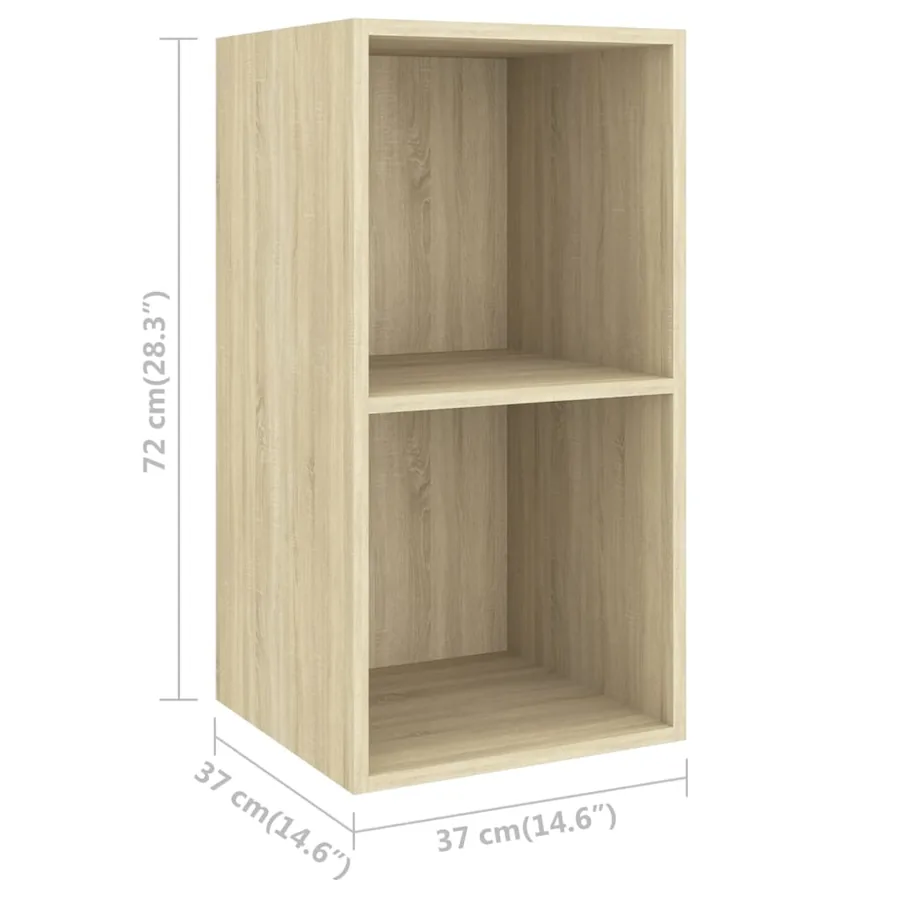 Ensemble de meubles TV 3 pcs Chêne sonoma Bois d'ingénierie - 6