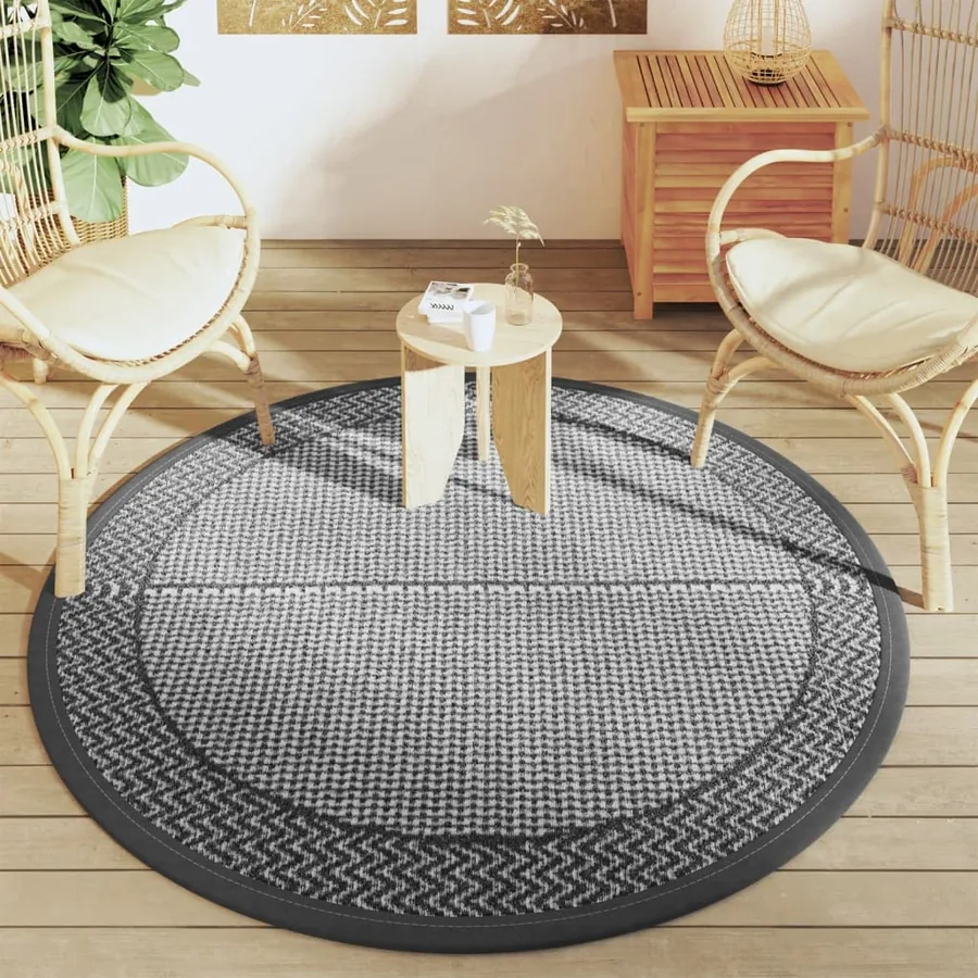 Tapis d'extérieur ARAKIL gris Ø160 cm PP - 3