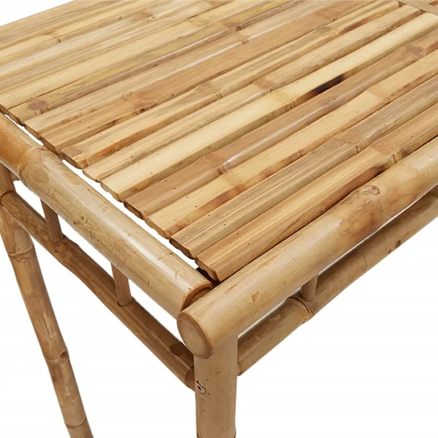 Table à manger de jardin 110x55x75 cm bambou - 7