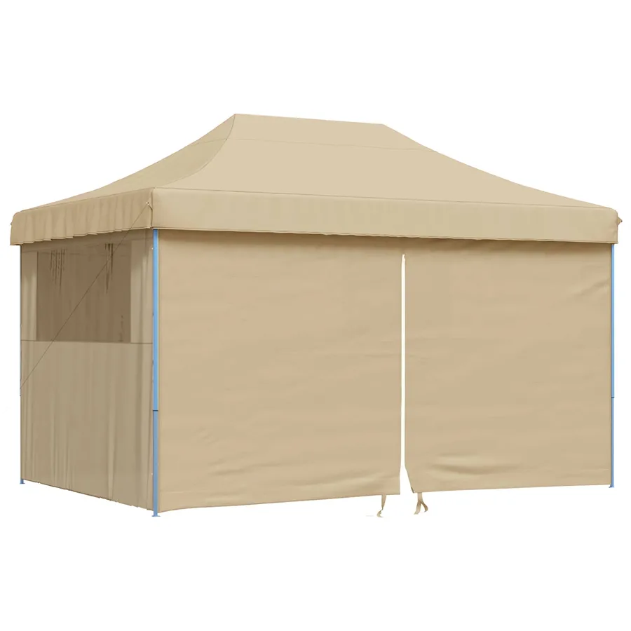 Tente de réception pliable escamotable avec 4 parois latérales - 2