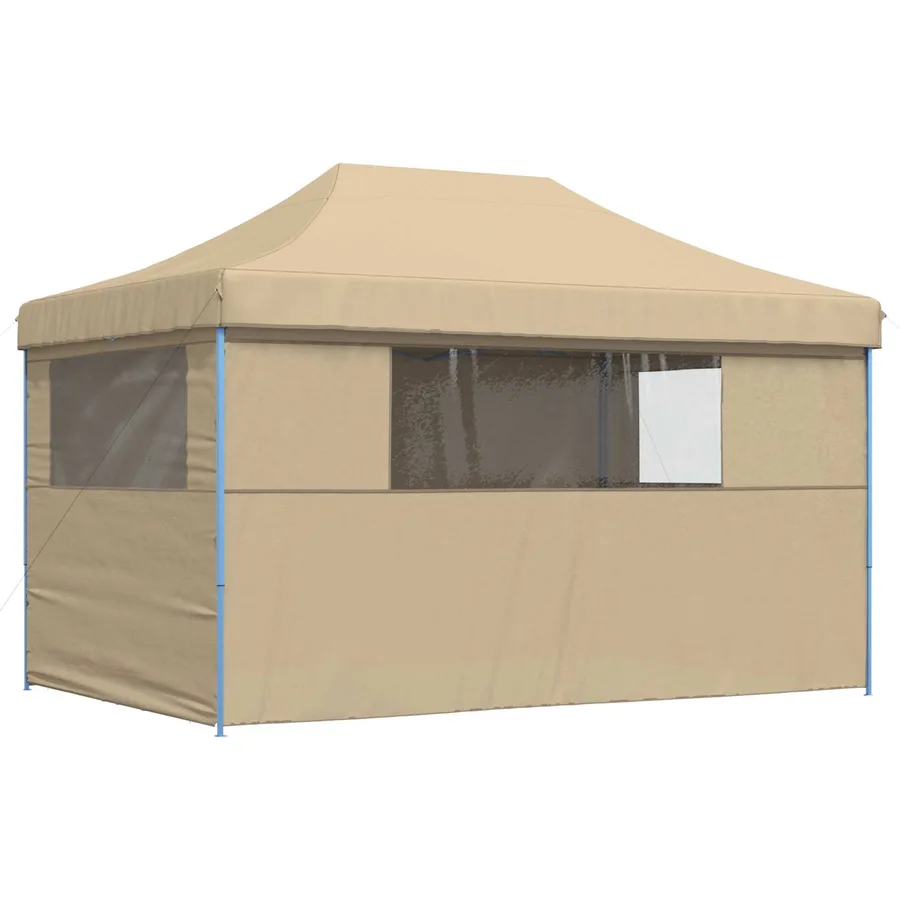 Tente de réception pliable escamotable avec 4 parois latérales - 5