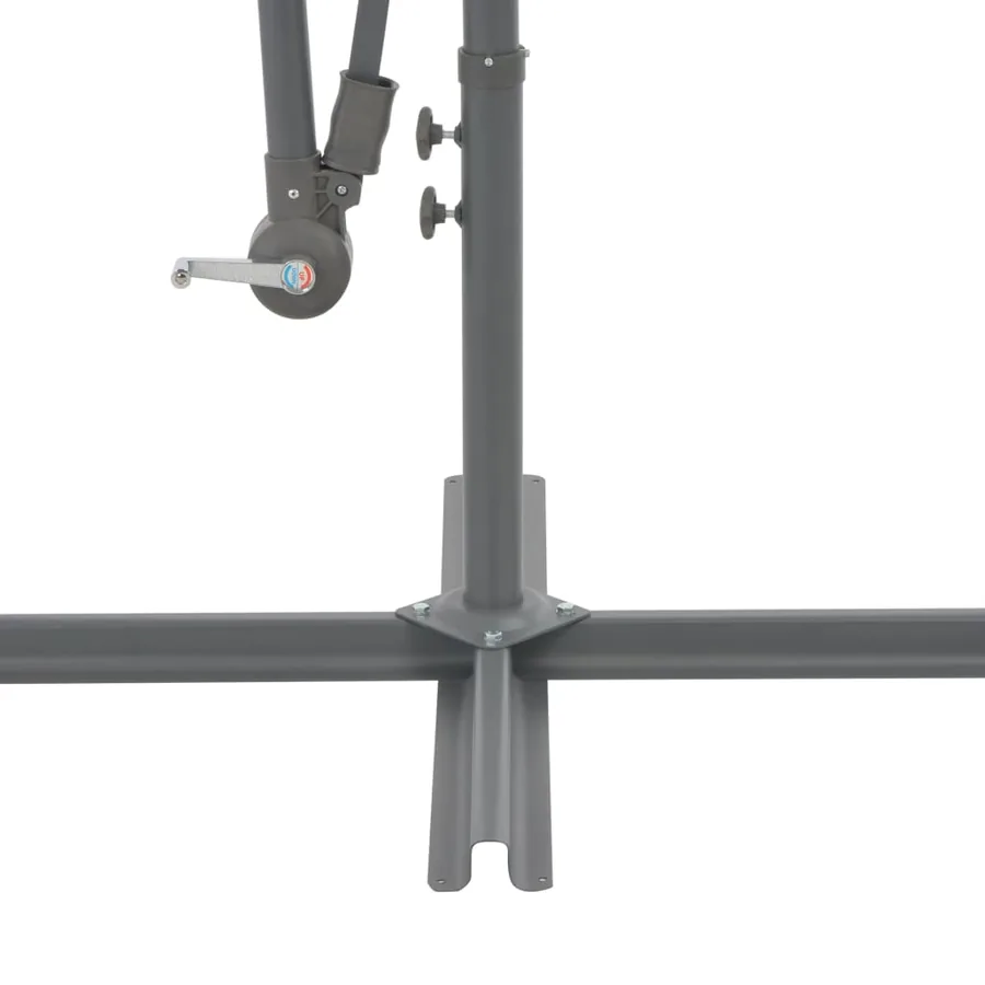 Parasol de jardin en porte-à-faux avec mât en aluminium - 5