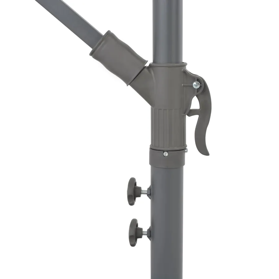 Parasol de jardin en porte-à-faux avec mât en aluminium - 6