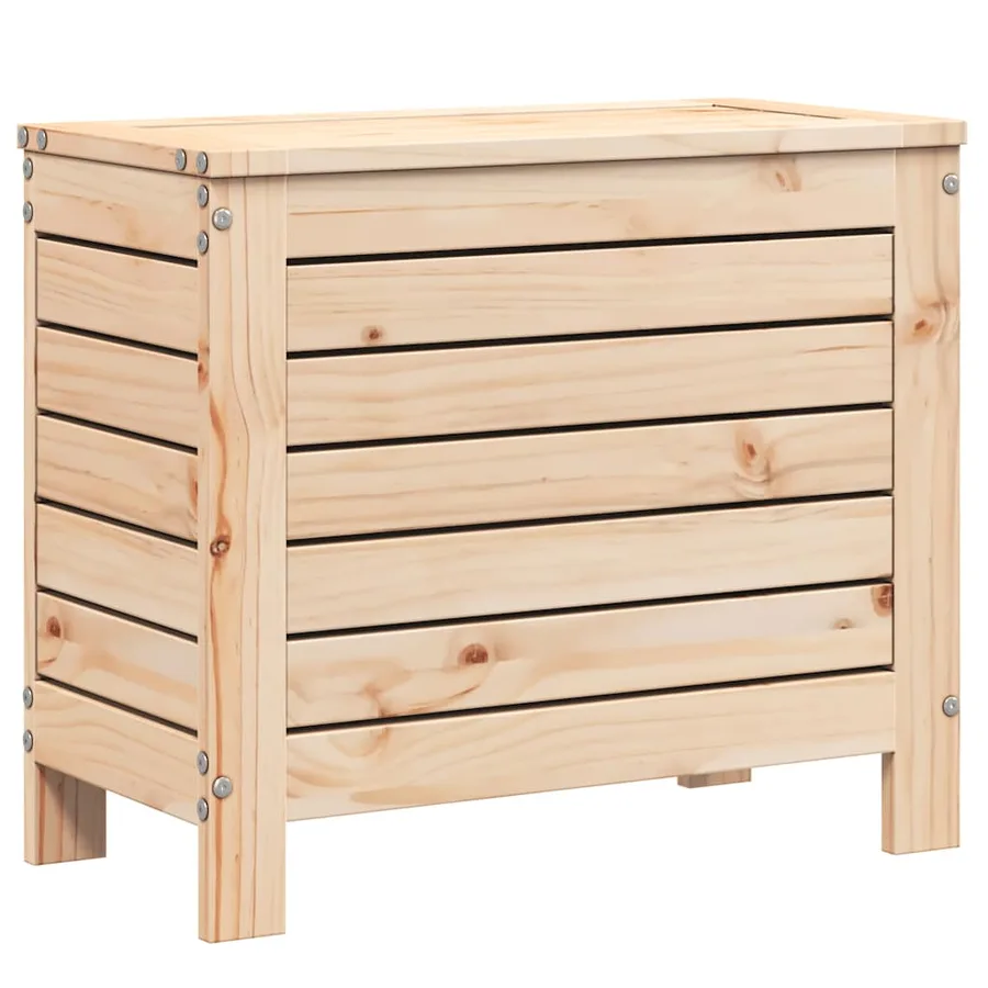 Repose-pied de jardin 62x31,5x52 cm bois de pin massif - 2