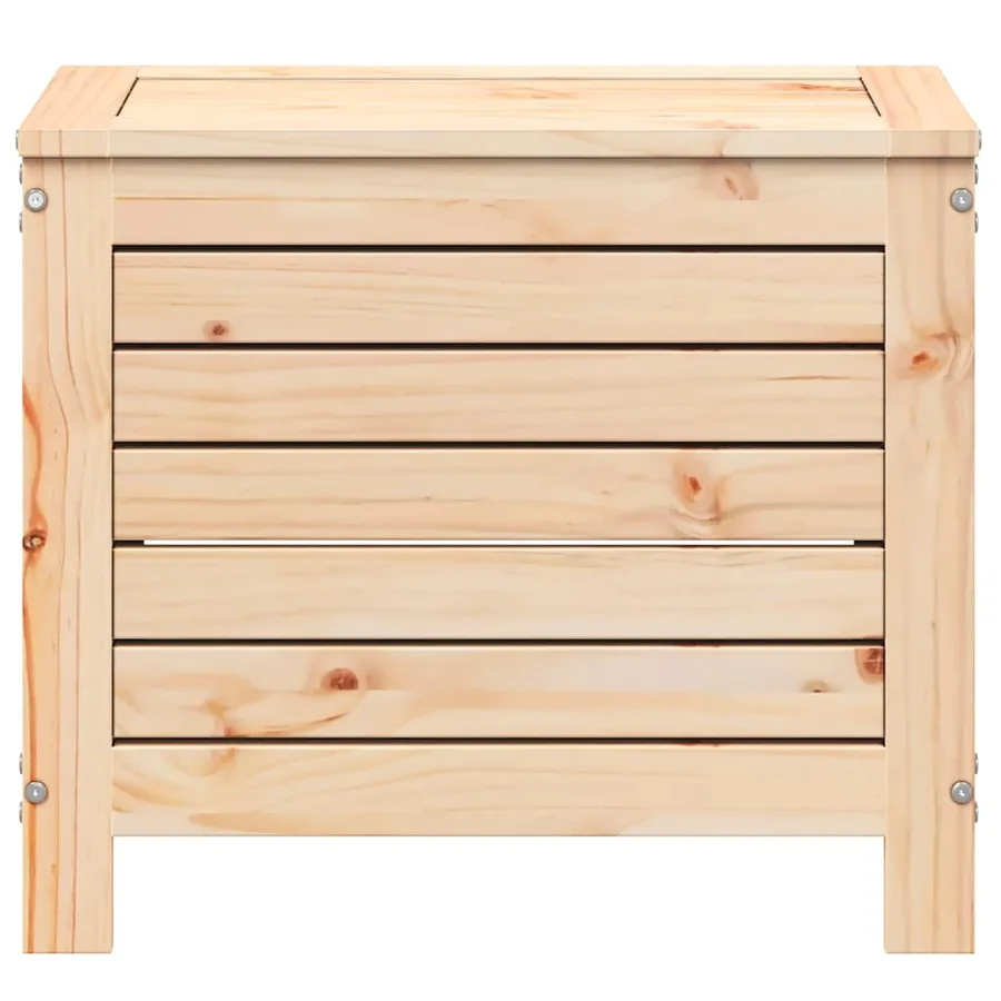 Repose-pied de jardin 62x31,5x52 cm bois de pin massif - 4