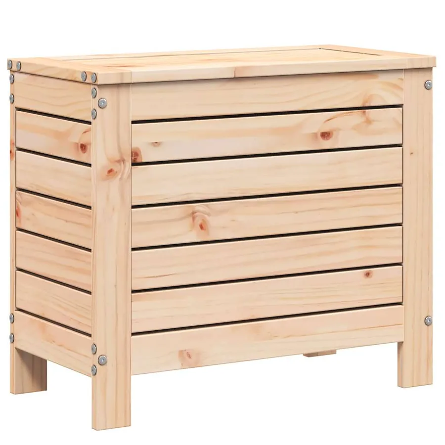 Repose-pied de jardin 62x31,5x52 cm bois de pin massif - 6