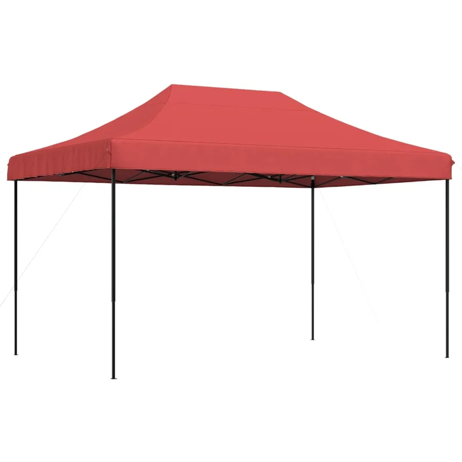 Tente de réception pliable escamotable bordeaux 440x292x315 cm - 2