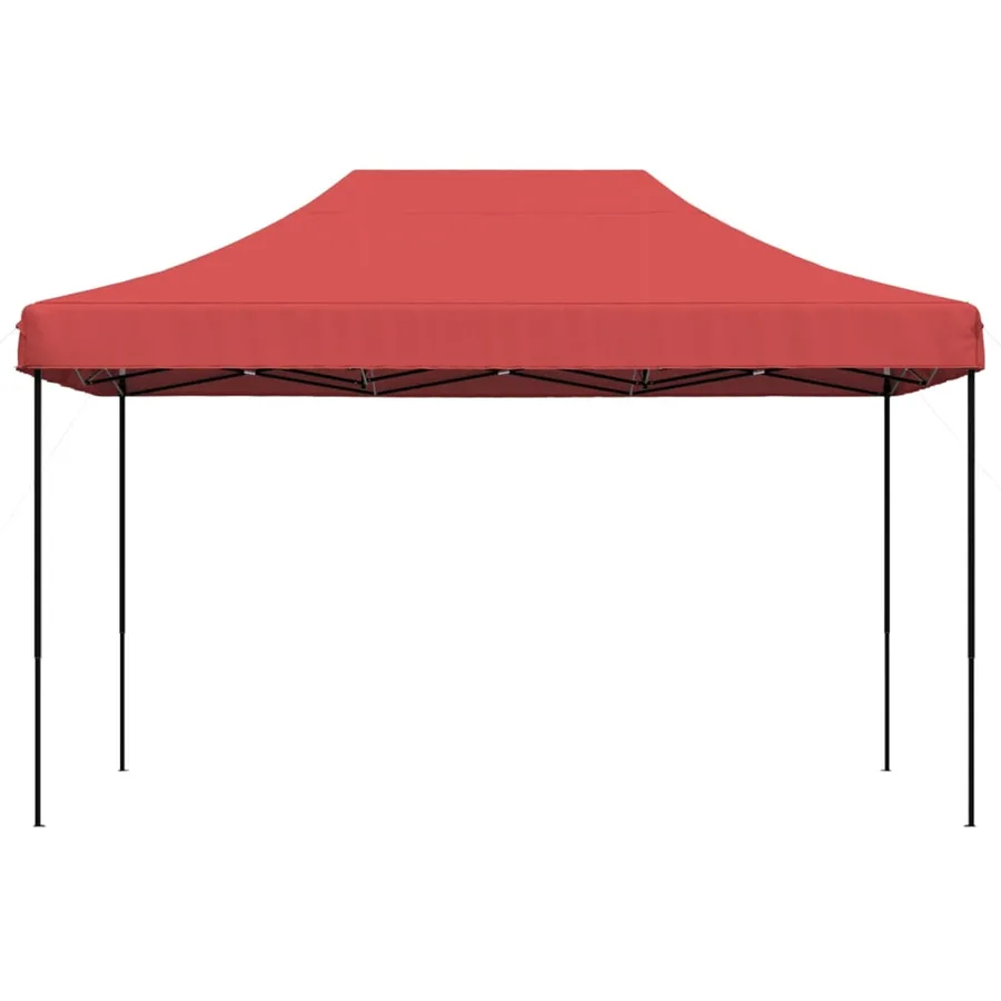 Tente de réception pliable escamotable bordeaux 440x292x315 cm - 3