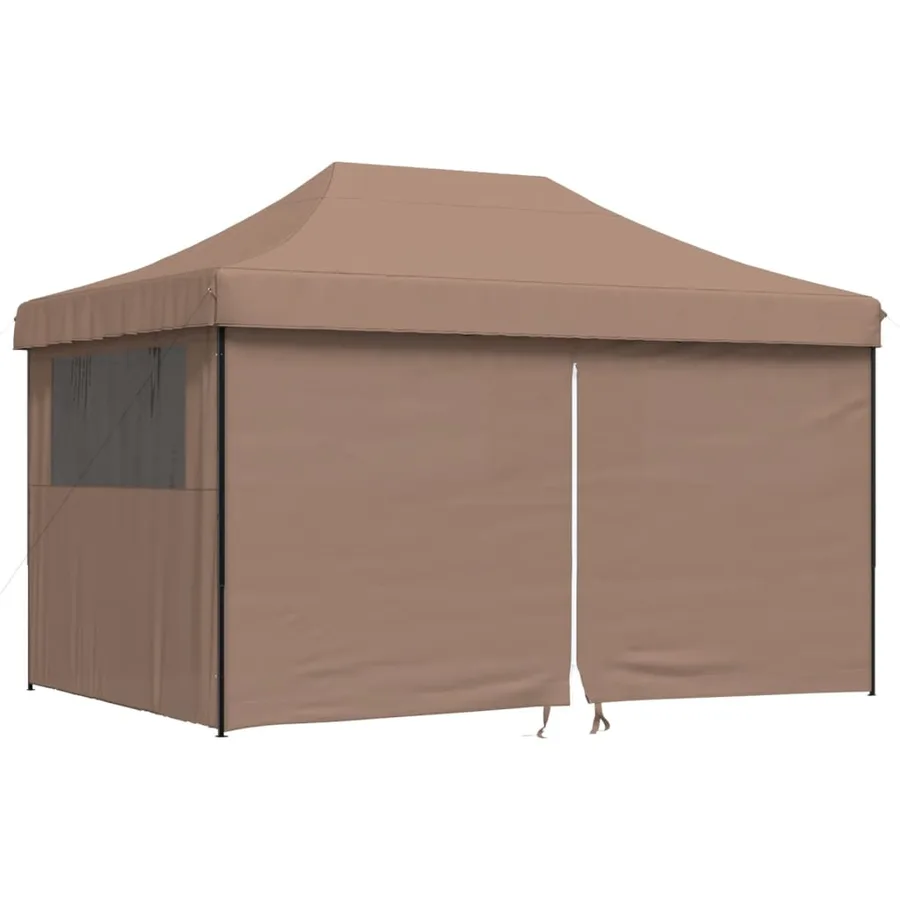 Tente de réception pliable escamotable avec 4 parois latérales - 2