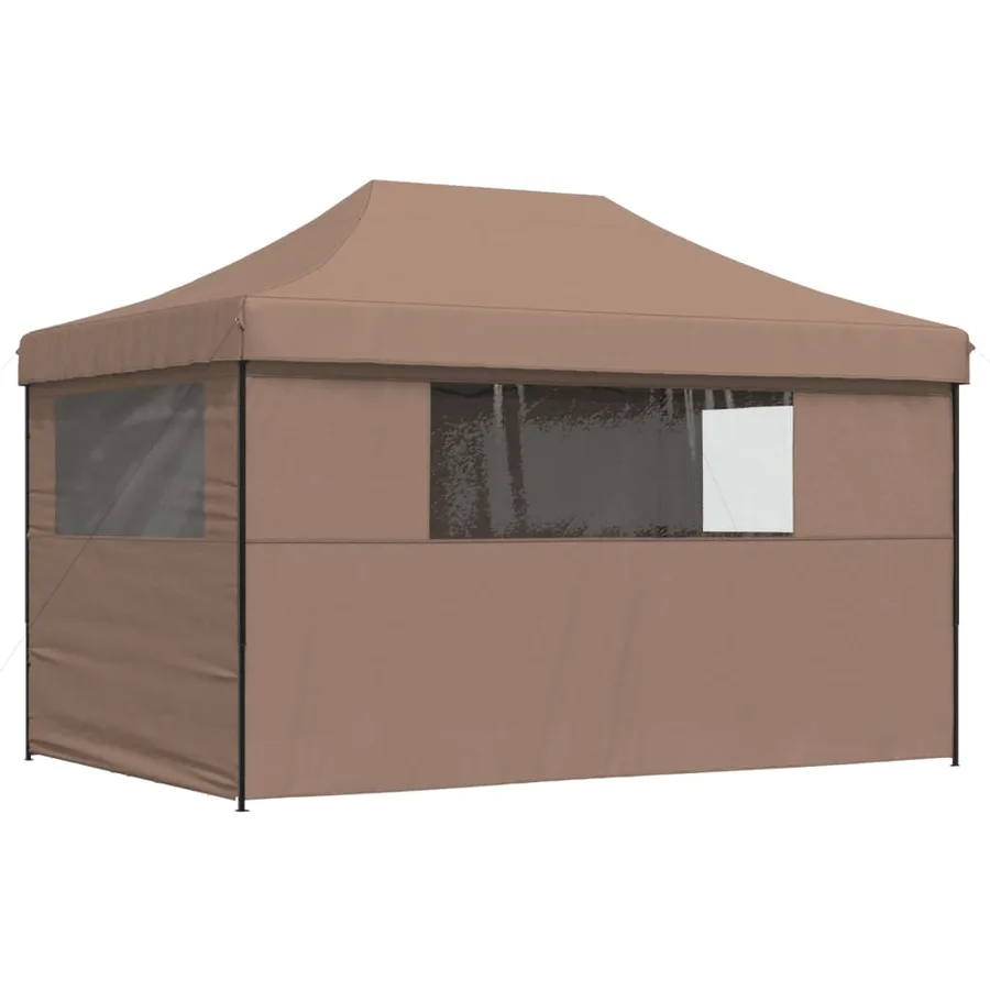 Tente de réception pliable escamotable avec 4 parois latérales - 4