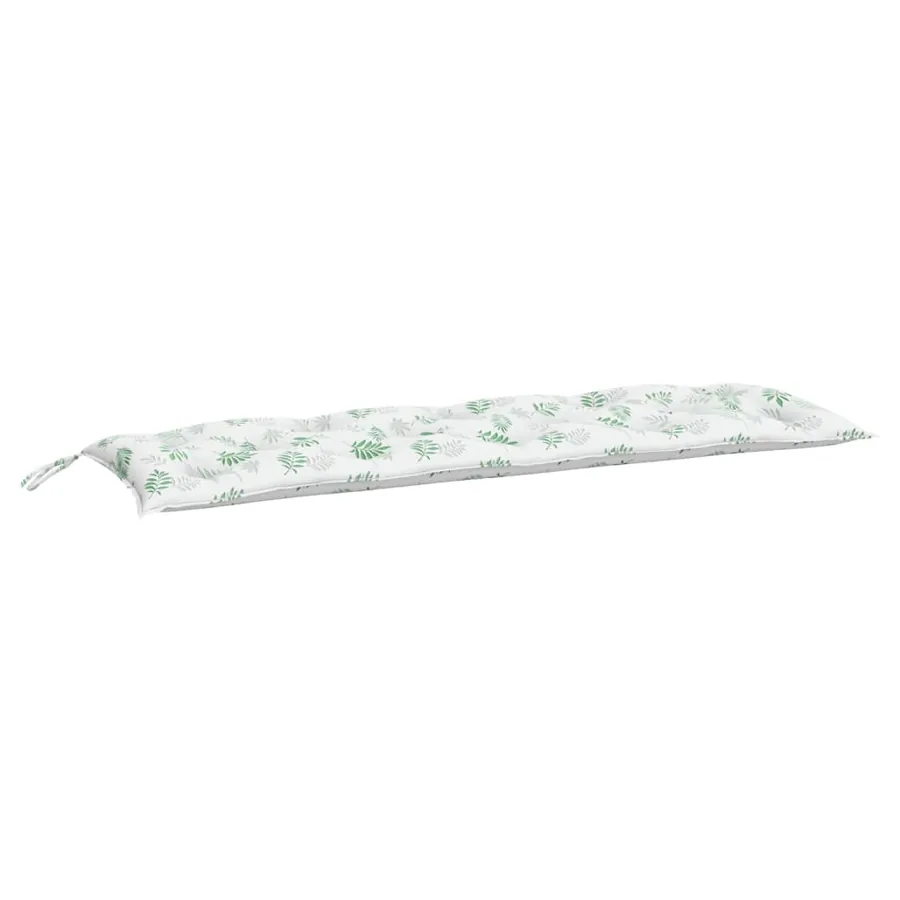 Coussin de banc de jardin motif de feuilles 150x50x7 cm - 2