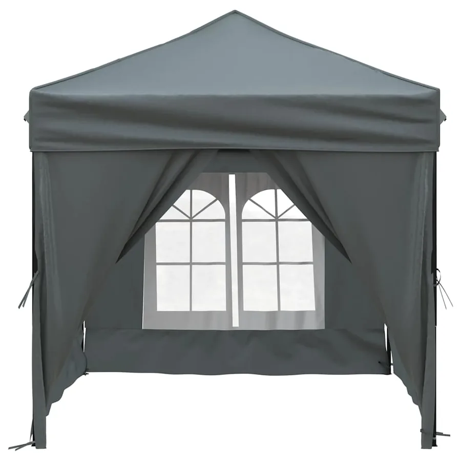 Tente de réception pliable avec parois Anthracite 2x2 m - 3