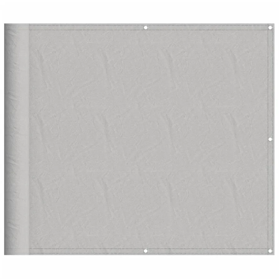 Écran de balcon gris clair 90x500 cm 100% polyester oxford - 2