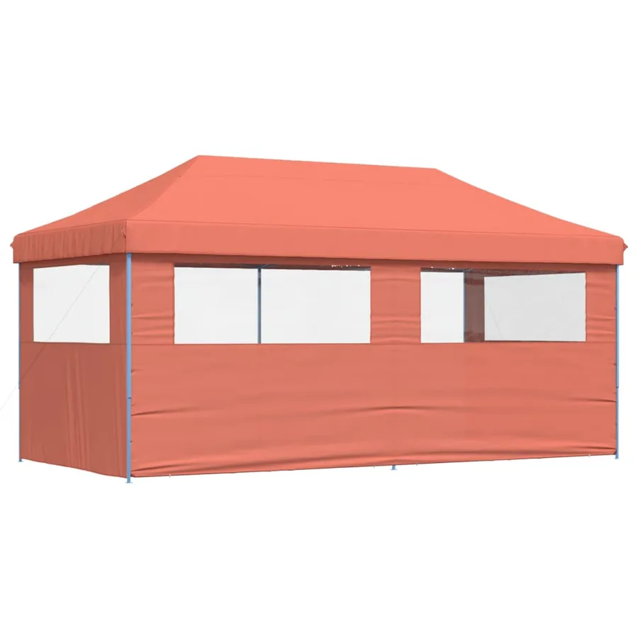 Tente de réception pliable escamotable avec 3 parois latérales - 4
