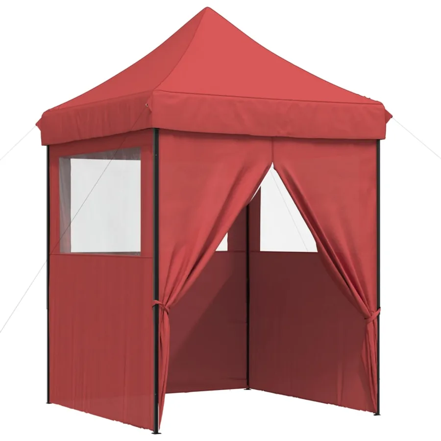 Tente de réception pliable escamotable avec 4 parois latérales - 7