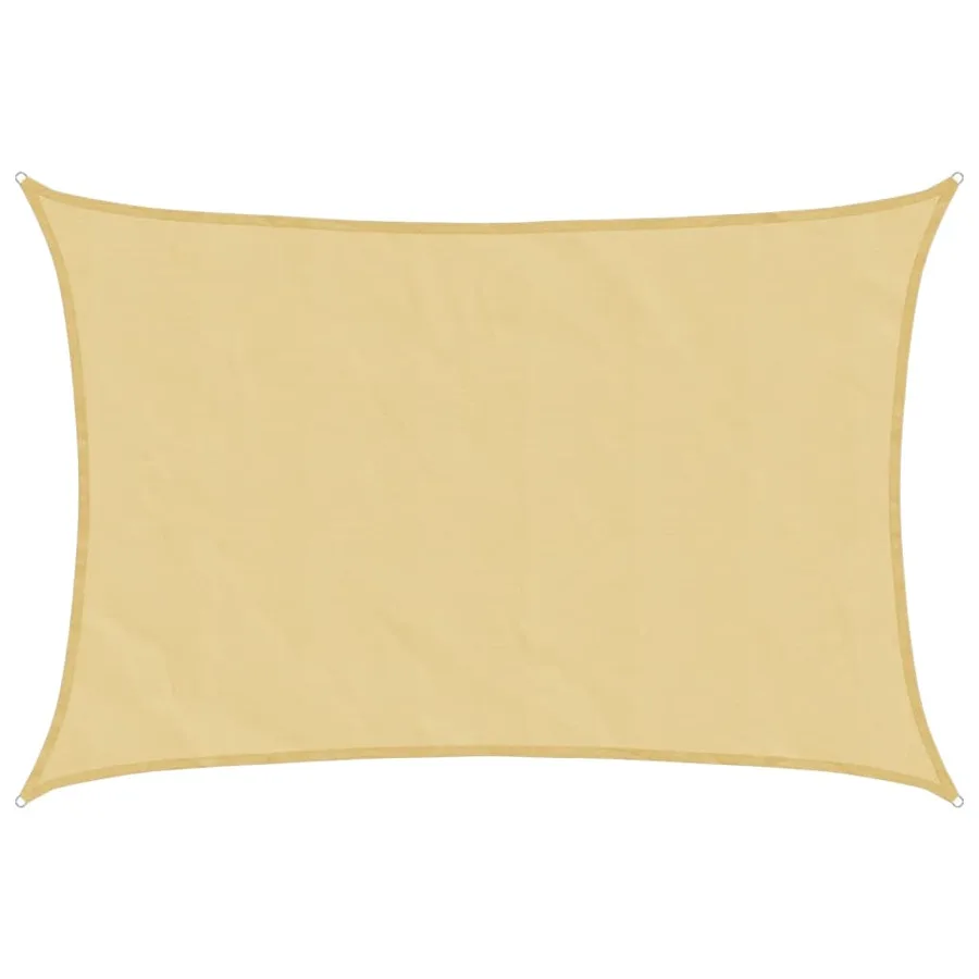 Voile d'ombrage sable 6x5 m 100 % polyester oxford - 2