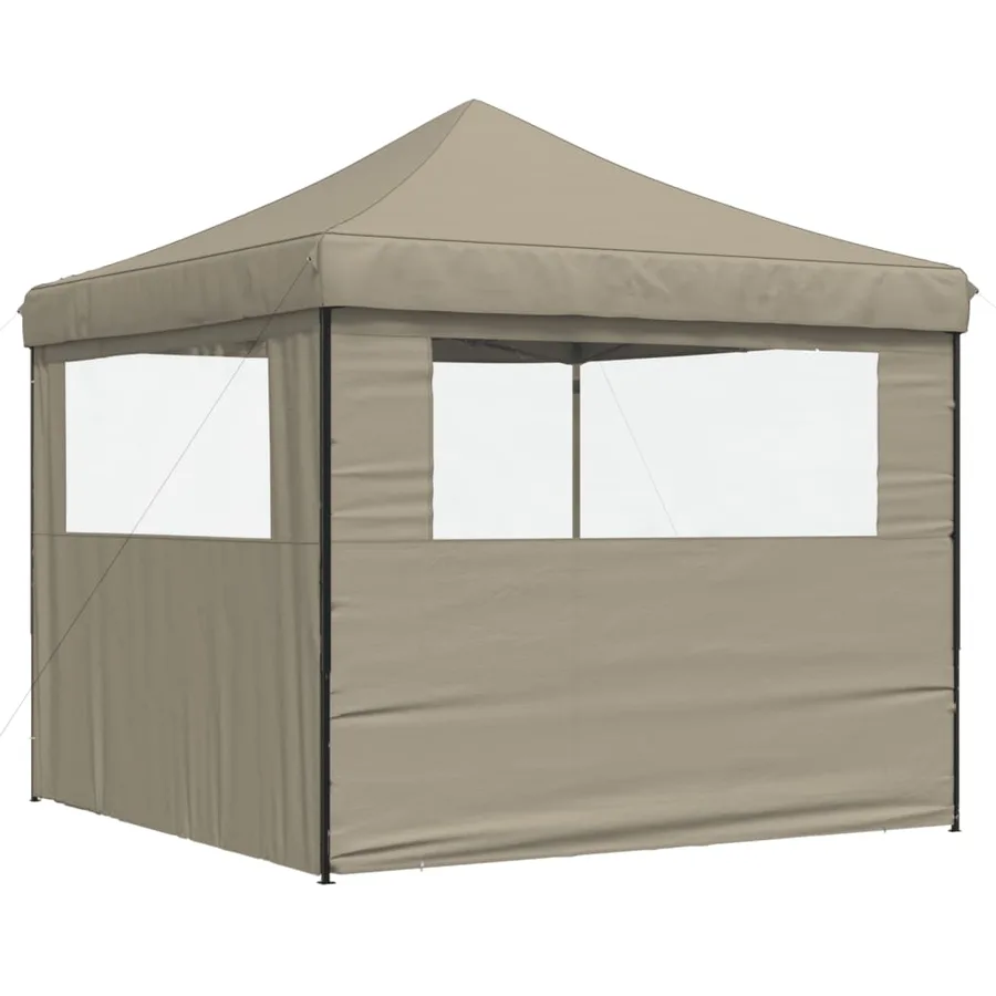 Tente de réception pliable escamotable avec 2 parois latérales - 4