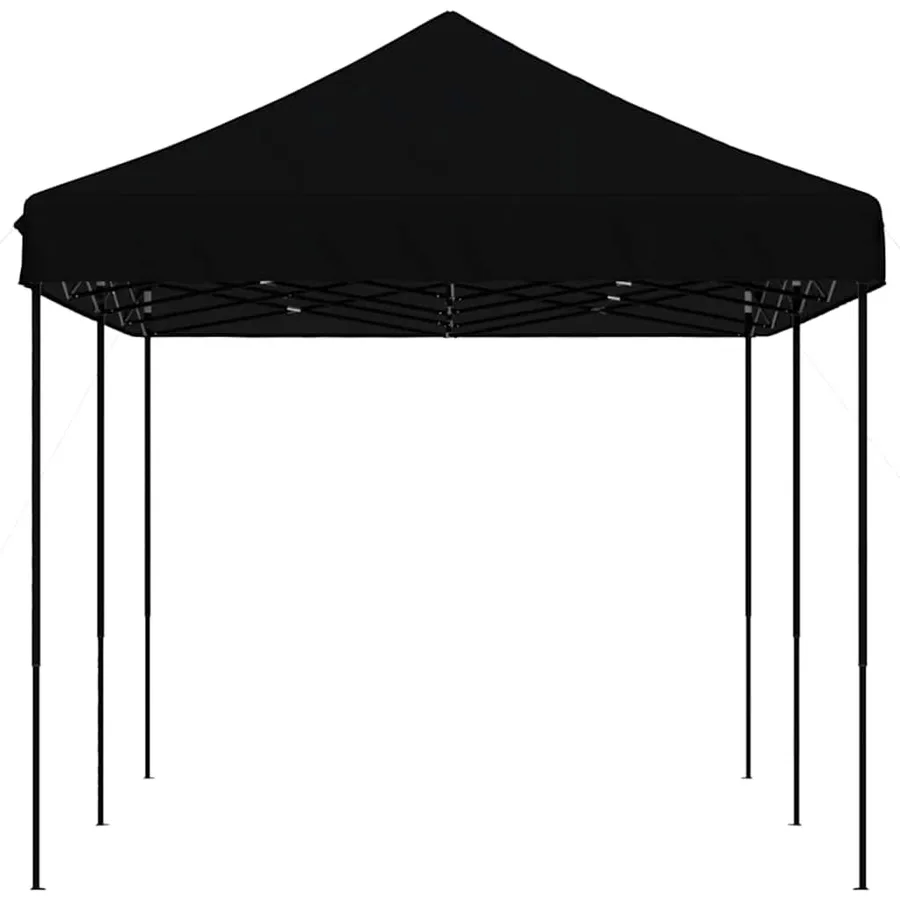 Tente de réception pliable escamotable noir 580x292x315 cm - 5