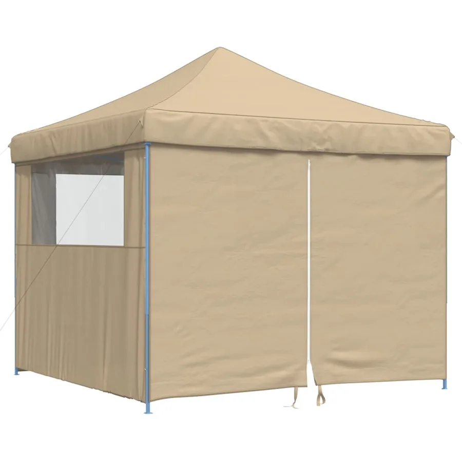 Tente de réception pliable escamotable avec 4 parois latérales - 2