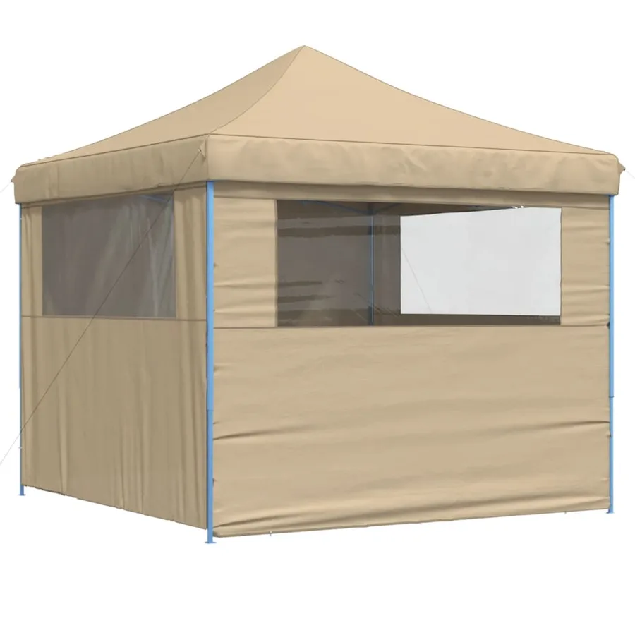 Tente de réception pliable escamotable avec 4 parois latérales - 5
