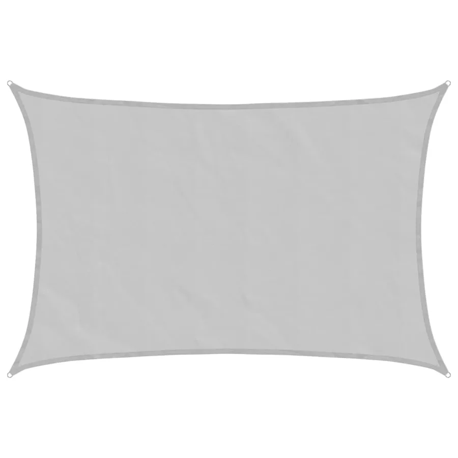 Voile d'ombrage gris clair 4x3 m 100% polyester oxford - 2