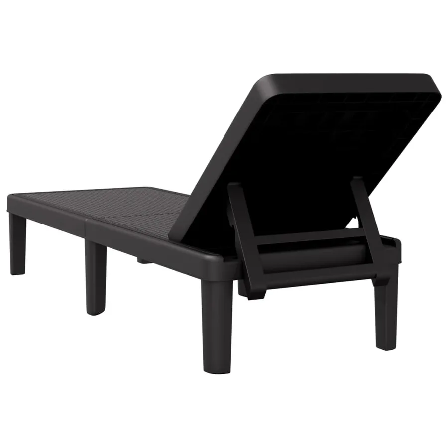 Chaise longue réglable en hauteur à 4 positions polypropylène - 6