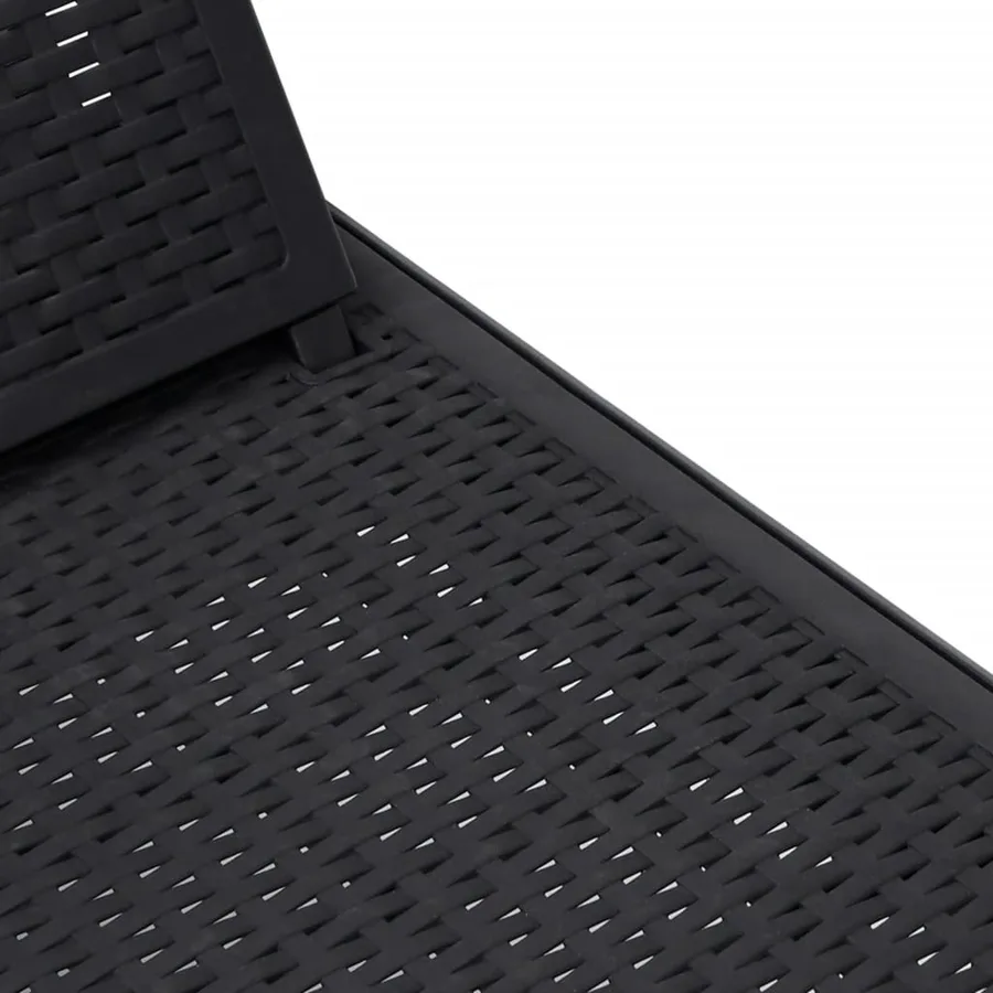 Chaise longue réglable en hauteur à 4 positions polypropylène - 9