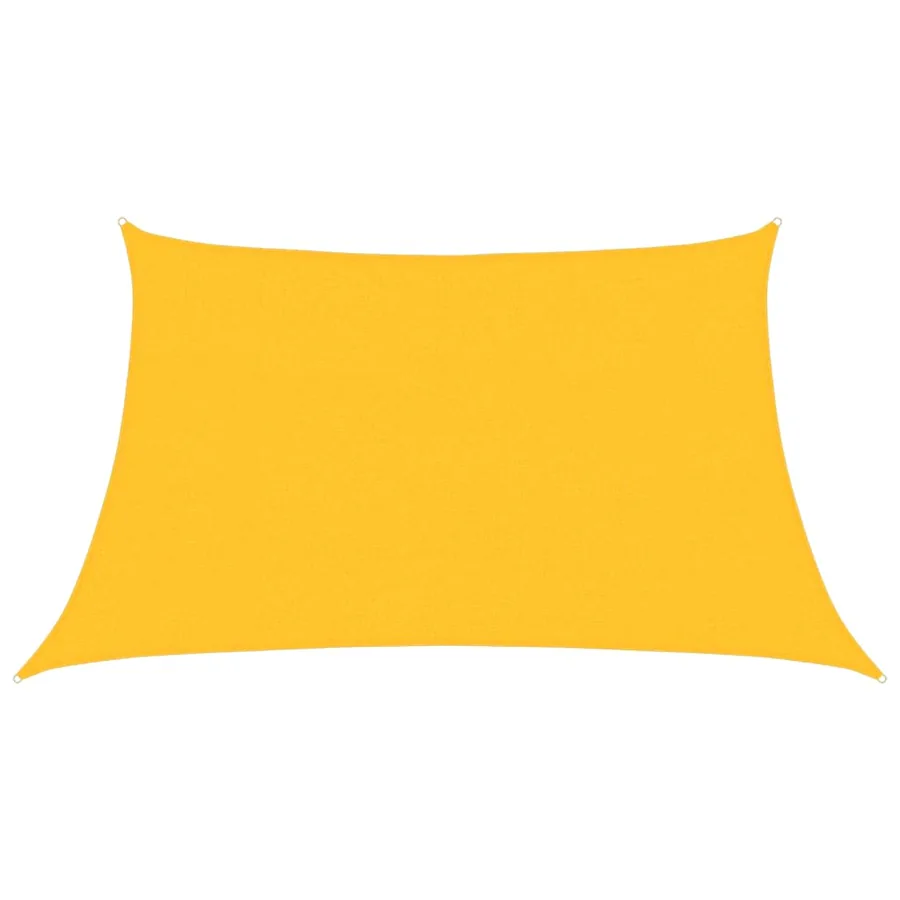 Voile d'ombrage 160 g/m² Jaune 3/4x2 m PEHD - 2